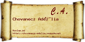 Chovanecz Adélia névjegykártya
